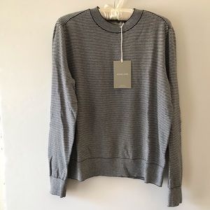 Everlane Organic Cotton Navy Striped Crew Pullover Sweater Women’s M New W Tags